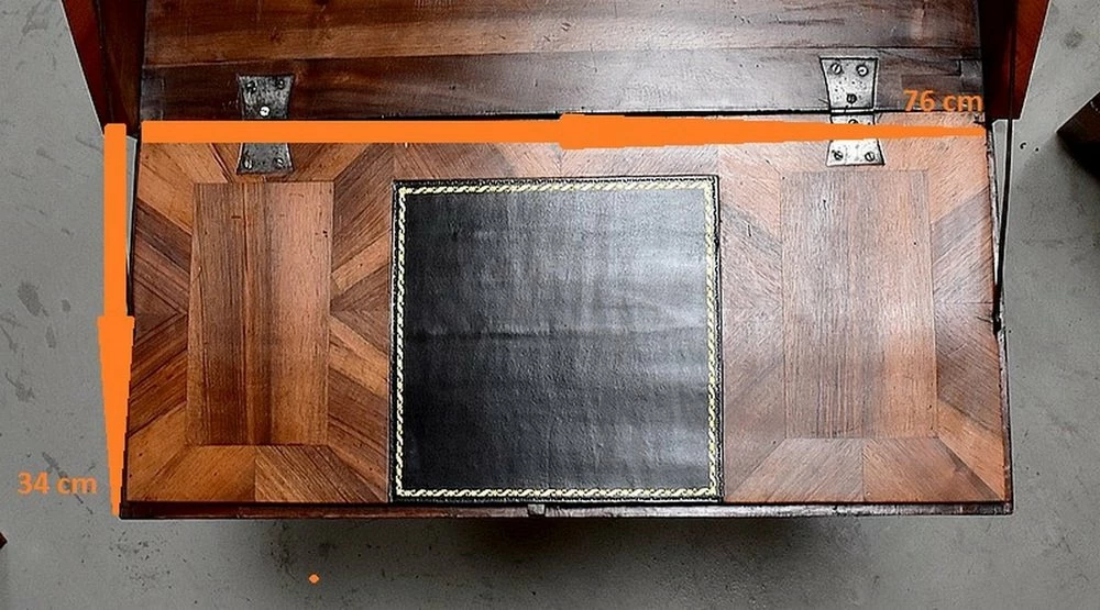 18th Century Louis XV Marquetry Regional Slope Desk 21 18th Century Louis XV Marquetry Regional Slope Desk - Image 19