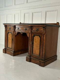 19th Century Aesthetic Movement Kneehole Desk 16 19th Century Aesthetic Movement Kneehole Desk -PAMONO Sales 19th century aesthetic movement kneehole desk 3