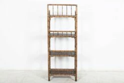19th Century English Faux Bamboo Beech Bookcase -PAMONO Sales 19th century english faux bamboo beech bookcase 15