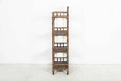 19th Century English Faux Bamboo Beech Bookcase -PAMONO Sales 19th century english faux bamboo beech bookcase 7