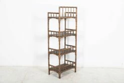 19th Century English Faux Bamboo Beech Bookcase -PAMONO Sales 19th century english faux bamboo beech bookcase 8
