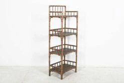 19th Century English Faux Bamboo Beech Bookcase -PAMONO Sales 19th century english faux bamboo beech bookcase 9