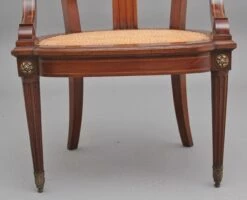 19th Century French Mahogany Desk Chair, 1880s -PAMONO Sales 19th century french mahogany desk chair 1880s 10