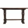 19th Century Hand Carved Walnut Desk From Testolini & Salviati -PAMONO Sales 19th century hand carved walnut desk from testolini salviati 1