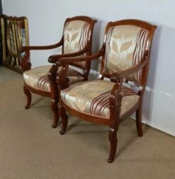 19th Century Mahogany Chairs, Set Of 2 -PAMONO Sales 19th century mahogany chairs set of 2 4