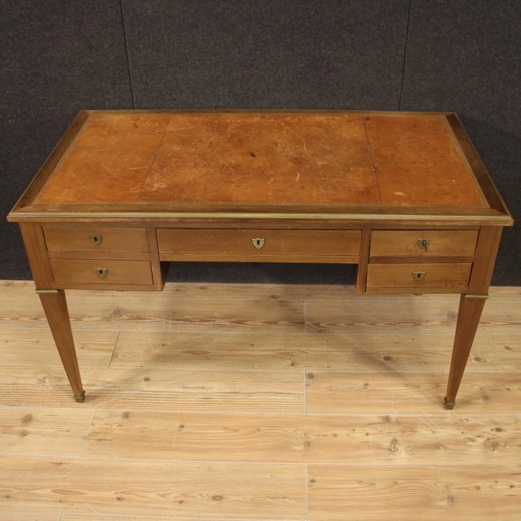20th Century French Writing Desk In Mahogany 8 20th Century French Writing Desk In Mahogany - Image 6