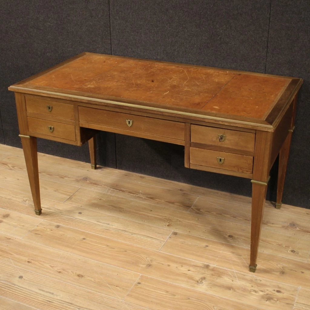 20th Century French Writing Desk In Mahogany 11 20th Century French Writing Desk In Mahogany - Image 9