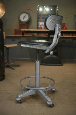 Adjustable Metal Swivel Chair, 1950s -PAMONO Sales adjustable metal swivel chair 1950s 3