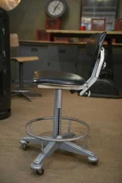 Adjustable Metal Swivel Chair, 1950s -PAMONO Sales adjustable metal swivel chair 1950s 9