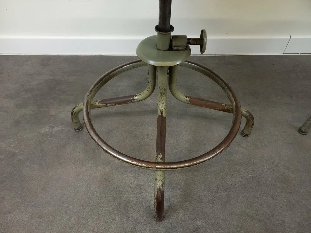 Adjustable Workshop Chairs From The Flambo Brand, 1950s, Set Of 2 8 Adjustable Workshop Chairs From The Flambo Brand, 1950s, Set Of 2 - Image 6