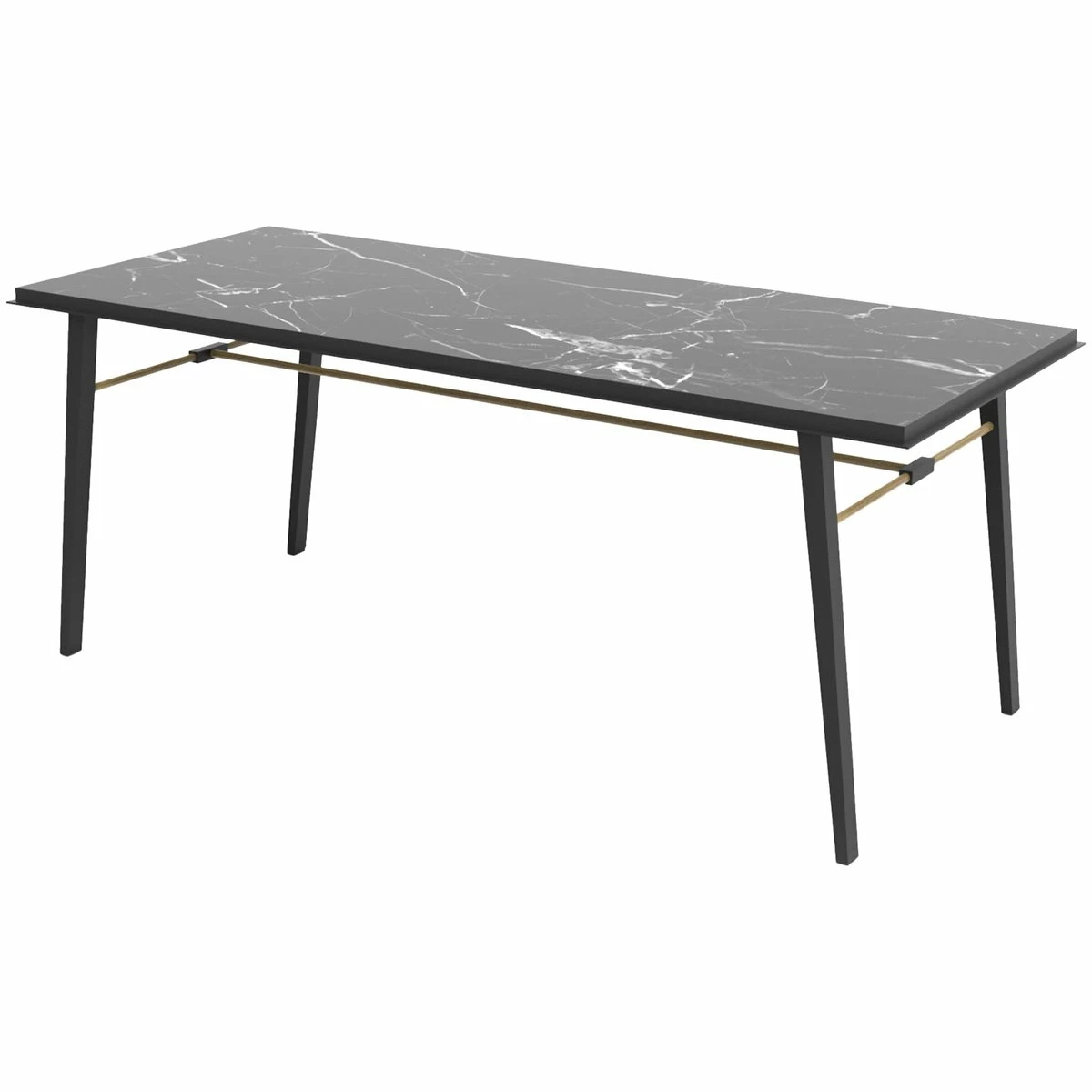 AES Black Marble Contemporary Desk, Jan Garncarek 3 AES Black Marble Contemporary Desk, Jan Garncarek