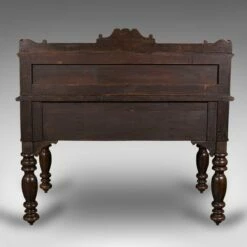 Antique Carved Scottish Oak Correspondence Desk -PAMONO Sales antique carved scottish oak correspondence desk 7