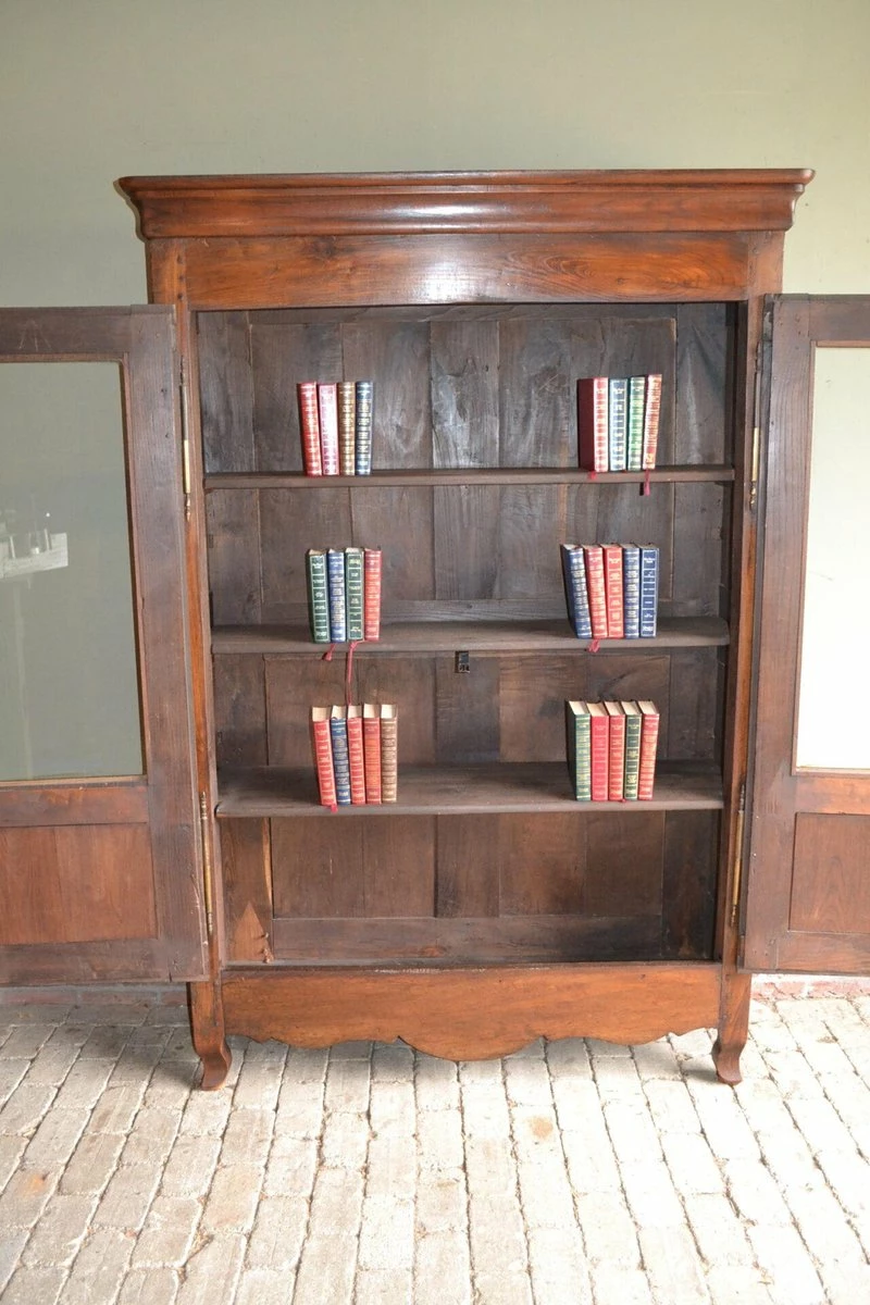 Antique Chestnut Bookcase 4 Antique Chestnut Bookcase - Image 2
