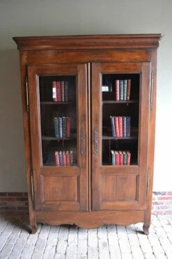 Antique Chestnut Bookcase 15 Antique Chestnut Bookcase -PAMONO Sales antique chestnut bookcase 7