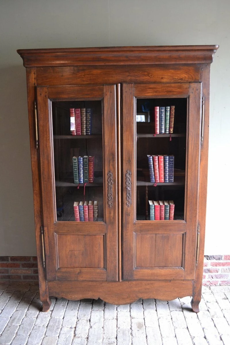 Antique Chestnut Bookcase 9 Antique Chestnut Bookcase - Image 7