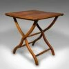 Antique English Victorian Folding Writing Table In Walnut, 1880s -PAMONO Sales antique english victorian folding writing table in walnut 1880s 1