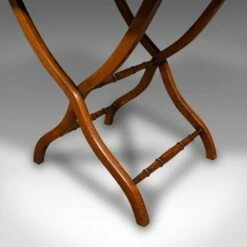 Antique English Victorian Folding Writing Table In Walnut, 1880s -PAMONO Sales antique english victorian folding writing table in walnut 1880s 12