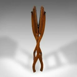 Antique English Victorian Folding Writing Table In Walnut, 1880s -PAMONO Sales antique english victorian folding writing table in walnut 1880s 7