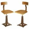 Antique Height Adjustable Bar Stools, Set Of 2 -PAMONO Sales antique height adjustable bar stools set of 2 1