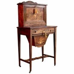 Antique Napoleon III Rosewood Desk, 1870s