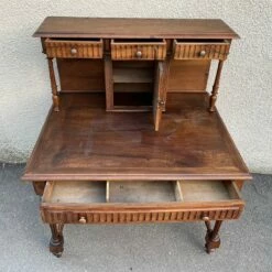 Antique Tiered Office Desk, 1900s -PAMONO Sales antique tiered office desk 1900s 10
