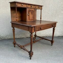 Antique Tiered Office Desk, 1900s -PAMONO Sales antique tiered office desk 1900s 3