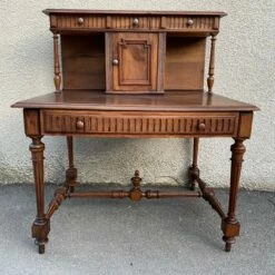 Antique Tiered Office Desk, 1900s -PAMONO Sales antique tiered office desk 1900s 4