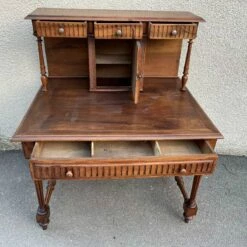 Antique Tiered Office Desk, 1900s -PAMONO Sales antique tiered office desk 1900s 7