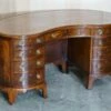Antique Victorian Back Leather Top Kidney Desk Bookcase 1 Antique Victorian Back Leather Top Kidney Desk Bookcase -PAMONO Sales antique victorian back leather top kidney desk bookcase 1