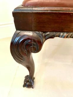 Antique Victorian Carved Mahogany Desk Chair -PAMONO Sales antique victorian carved mahogany desk chair 8