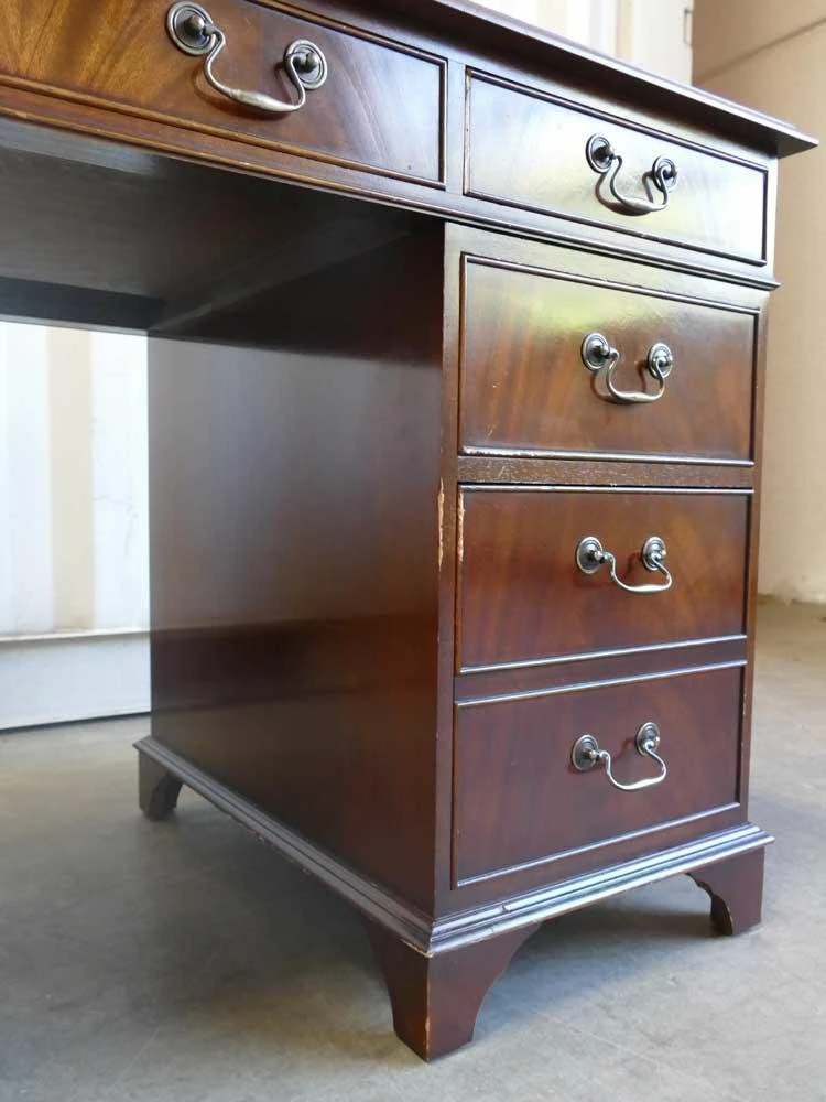 Antique Victorian Mahogany Wood Desk 13 Antique Victorian Mahogany Wood Desk - Image 11