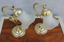 Art Deco Brass Desk Lamps, 1960s, Set Of 2 -PAMONO Sales art deco brass desk lamps 1960s set of 2 3
