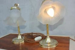 Art Deco Brass Desk Lamps, 1960s, Set Of 2 -PAMONO Sales art deco brass desk lamps 1960s set of 2 5