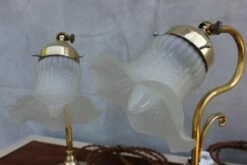 Art Deco Brass Desk Lamps, 1960s, Set Of 2 -PAMONO Sales art deco brass desk lamps 1960s set of 2 9