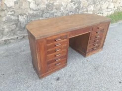 Art Deco Oak Office Desk -PAMONO Sales art deco oak office desk 17