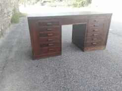 Art Deco Oak Office Desk -PAMONO Sales art deco oak office desk 18