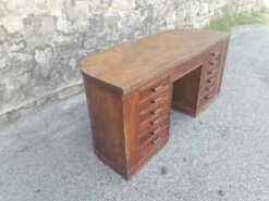 Art Deco Oak Office Desk -PAMONO Sales art deco oak office desk 5
