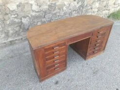 Art Deco Oak Office Desk -PAMONO Sales art deco oak office desk 8