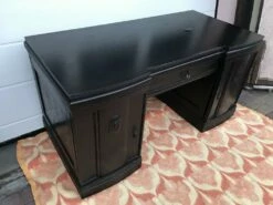 Art Nouveau Black Oak Desk, 1920s 24 Art Nouveau Black Oak Desk, 1920s -PAMONO Sales art nouveau black oak desk 1920s 3