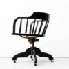 Art Nouveau Rotating Chair In Black, 1890s
