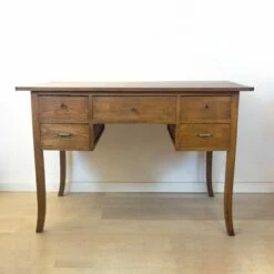 Art Nouveau Walnut Desk, Spain, 1910s