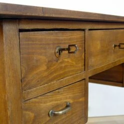 Art Nouveau Walnut Desk, Spain, 1910s -PAMONO Sales art nouveau walnut desk spain 1910s 8