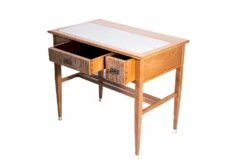 Art Nouveau Women's Desk In Wood And Leather, 1905 -PAMONO Sales art nouveau women s desk in wood and leather 1905 3