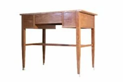 Art Nouveau Women's Desk In Wood And Leather, 1905 -PAMONO Sales art nouveau women s desk in wood and leather 1905 4