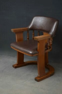 Arts And Crafts Oak Desk Chair -PAMONO Sales arts and crafts oak desk chair 10