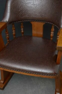 Arts And Crafts Oak Desk Chair -PAMONO Sales arts and crafts oak desk chair 6