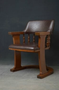 Arts And Crafts Oak Desk Chair -PAMONO Sales arts and crafts oak desk chair 9