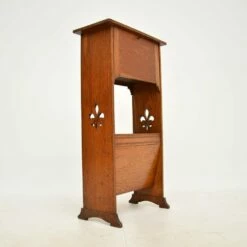 Arts & Crafts Oak Writing Bureau, 1880s 14 Arts & Crafts Oak Writing Bureau, 1880s -PAMONO Sales arts crafts oak writing bureau 1880s 3