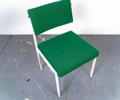 Bauhaus Green And White Office Chair, 1950s -PAMONO Sales bauhaus green and white office chair 1950s 12