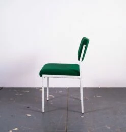 Bauhaus Green And White Office Chair, 1950s -PAMONO Sales bauhaus green and white office chair 1950s 4